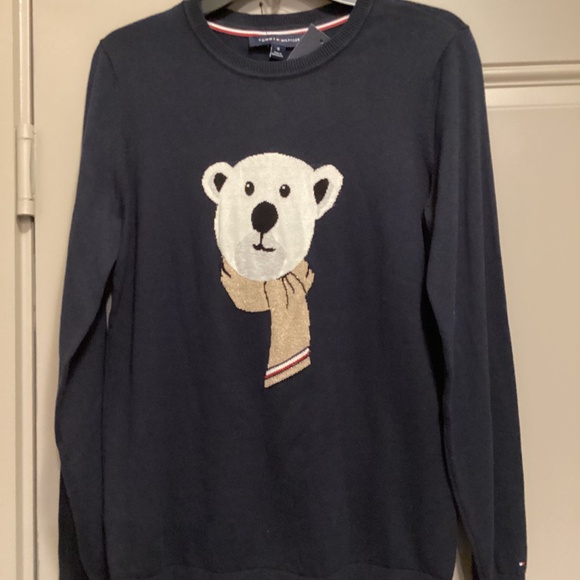 Tommy Hilfiger Women's Cotton Graphic Crewneck Sweater, size M - Picture 6 of 8